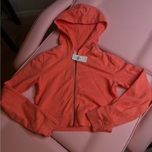 American Eagle cropped zip up hoodie